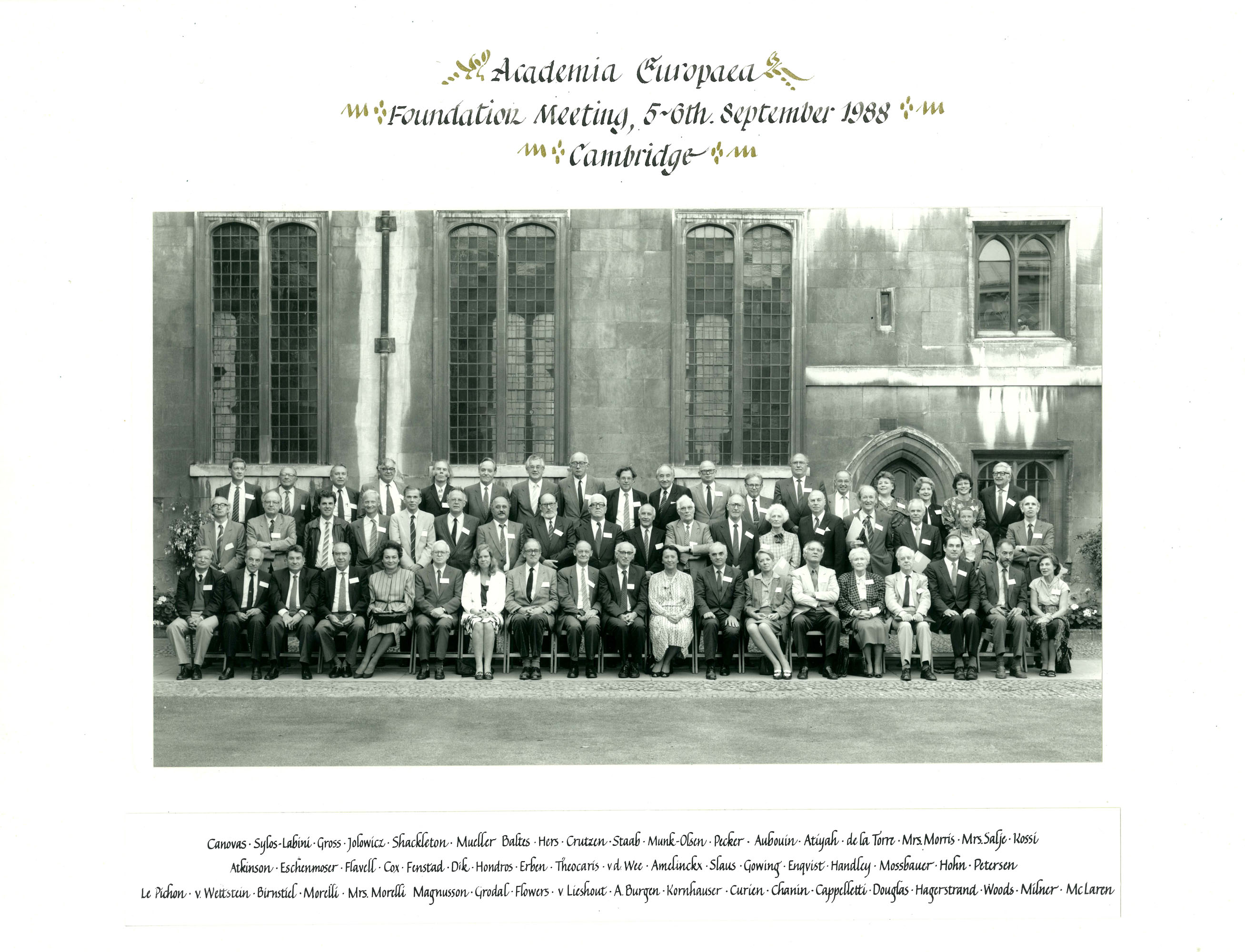 Founding members of Academia Europaea Founding members of Academia Europaea