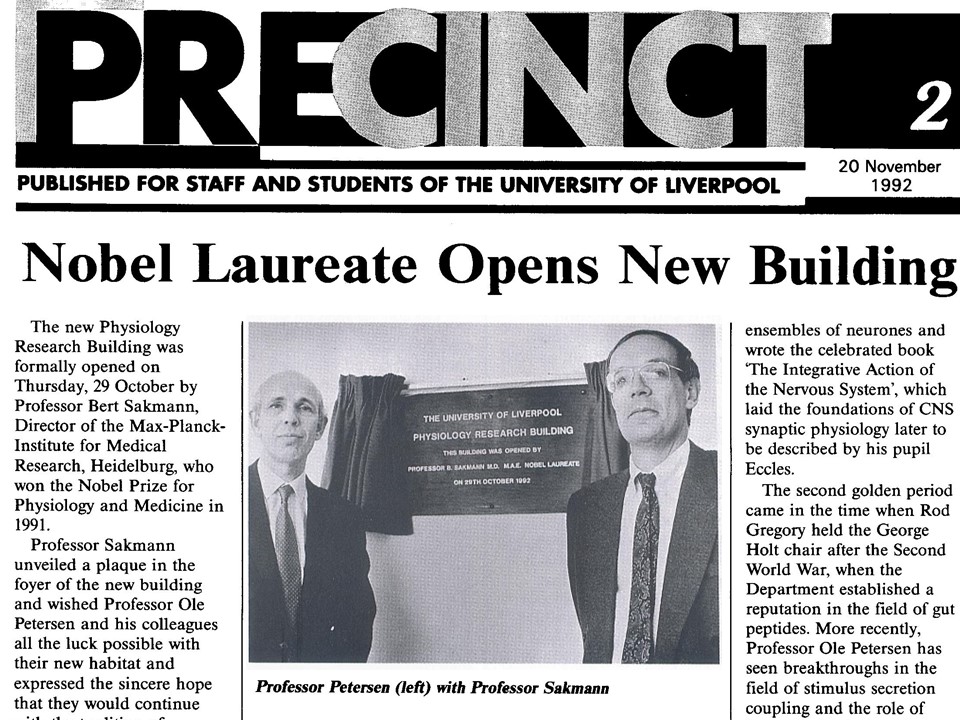 Ole Petersen and Bert Sakmann Ole Petersen and Bert Sakmann